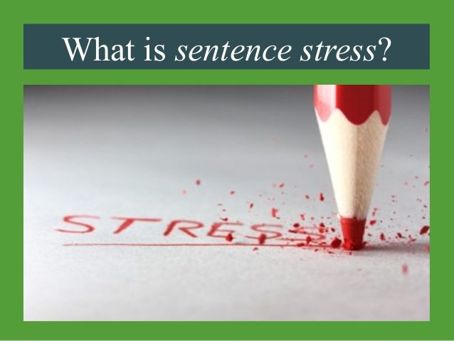 What Is Sentence Stress And Its Examples